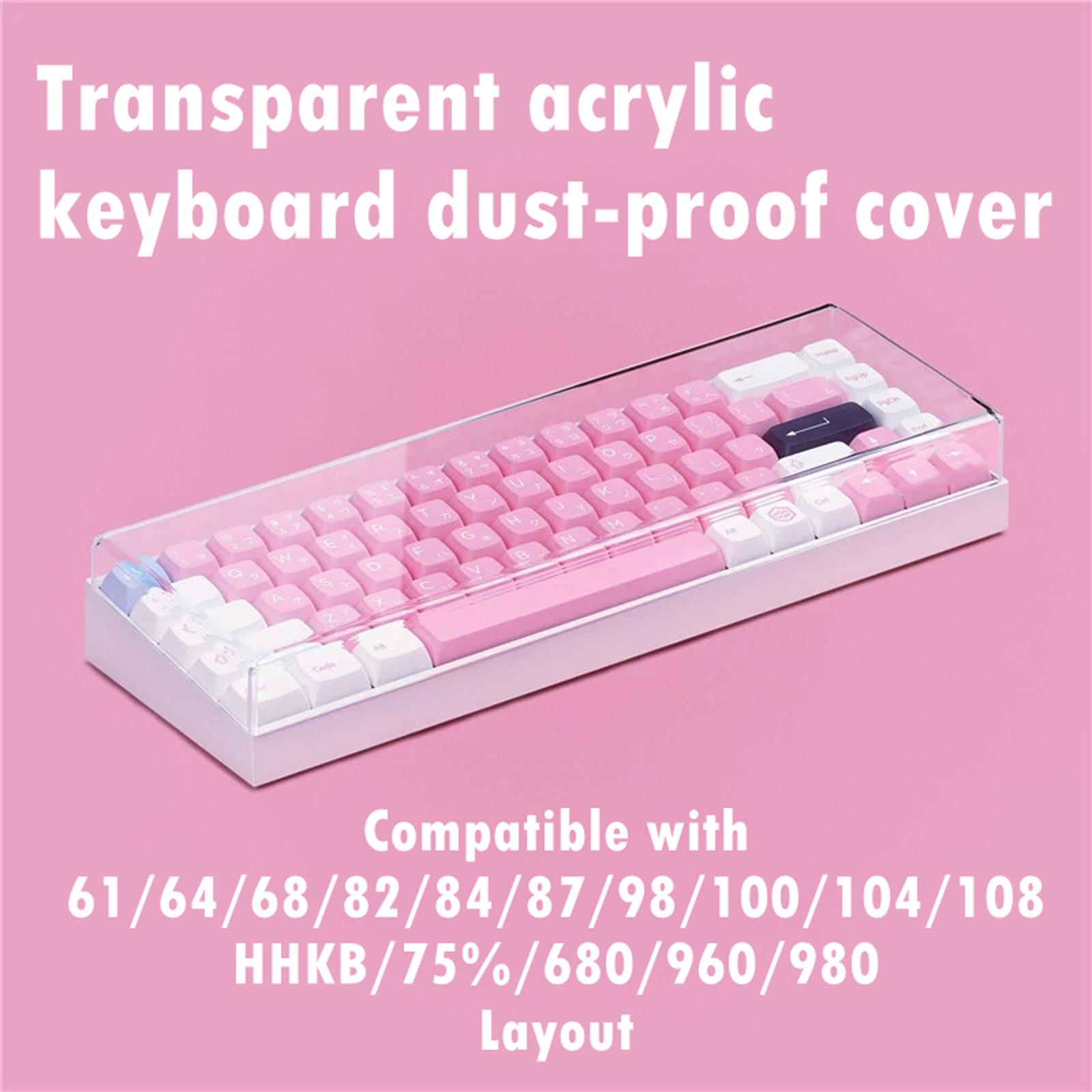 Gaming Keyboard Ergo - メカニカルキーボード用防塵カバー,透明で防水性のある保護ケース,家庭用