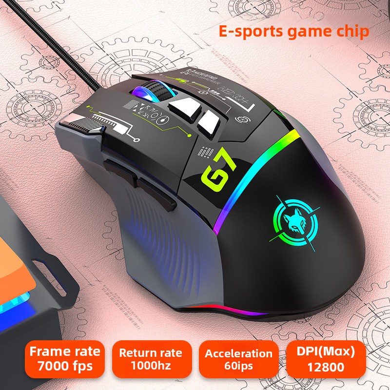 G6 有線ゲーミングマウス 128000DPI ChipA8 - Gaming Keyboard 1 Hand のレビューと価格