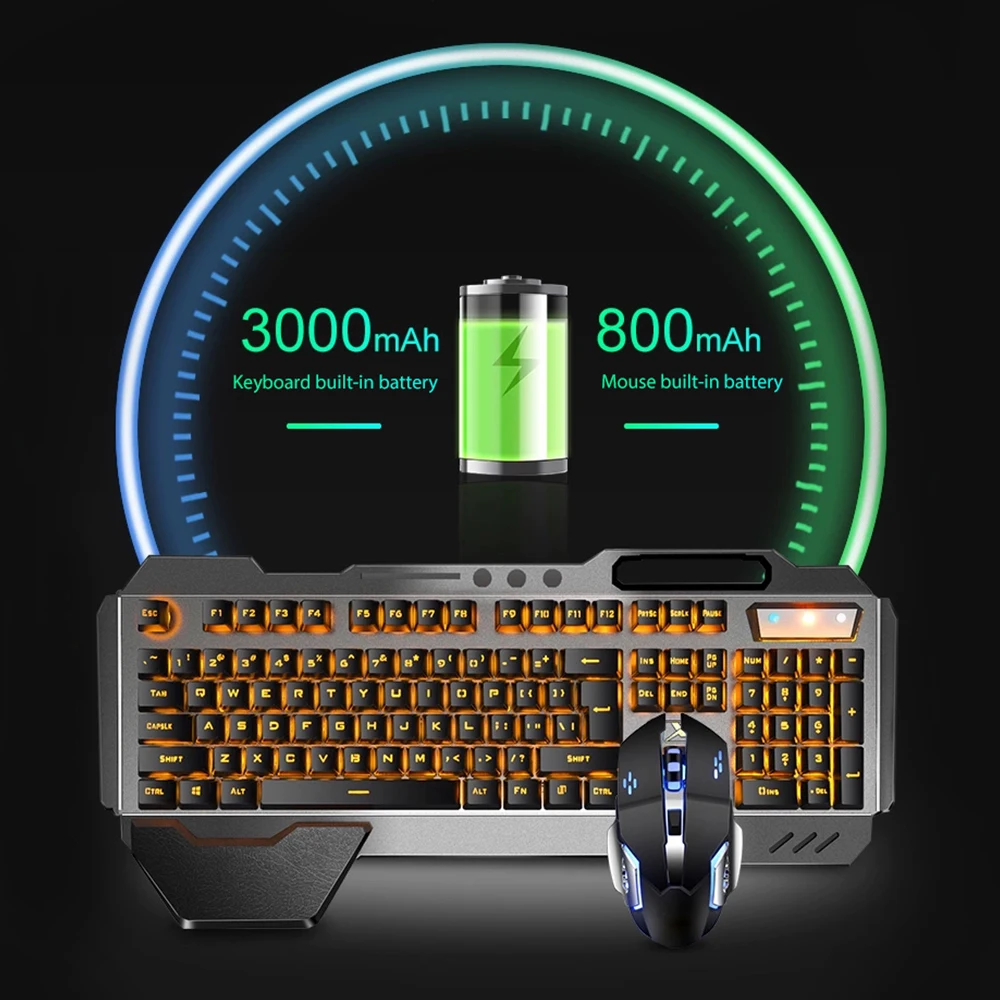 K680充電式ワイヤレスキーボードとマウス,2.4g,ゲーム - Gaming Keyboard Mechanical Wireless のレビューと価格