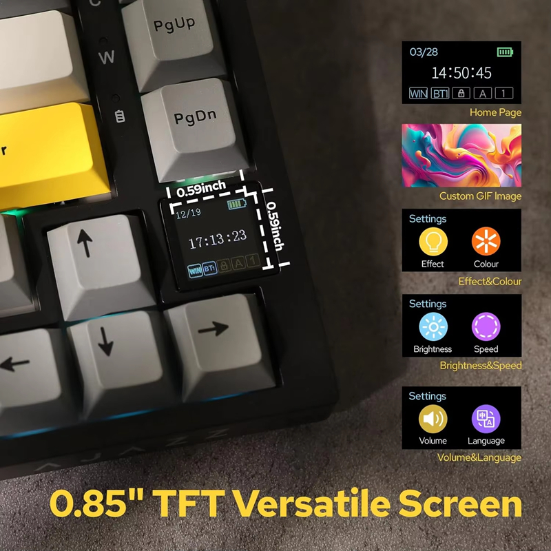 AK820/AK820Pro ゲーミングメカニカルキーボード - Gaming Keyboard Mechanical Wireless のレビューと価格