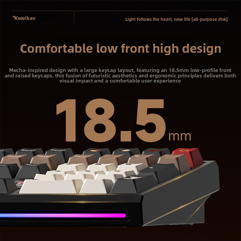 WEIKAV NUT108 メカニカルキーボード アルミ合金 - Gaming Keyboard Mechanical Wireless のレビューと価格