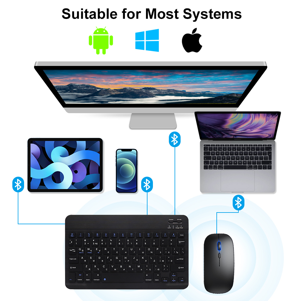 Bluetooth キーボードとマウス iPad Xiaom - Gaming Keyboard Mechanical Wireless のレビューと価格