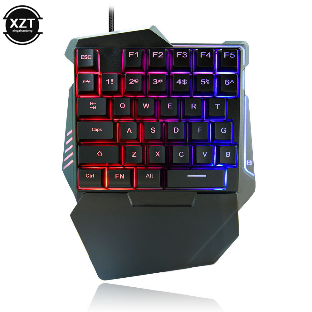 USB 片手キーボード ゲーム用メカニカルフィールキーボード - Gaming Keyboard 1 Hand のレビューと価格