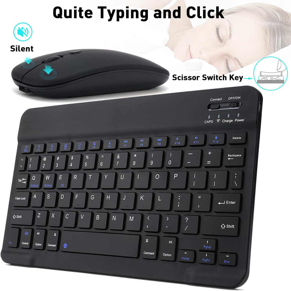 10インチワイヤレスBluetoothミニキーボードiOS電 - Gaming Keyboard Mechanical Wireless のレビューと価格
