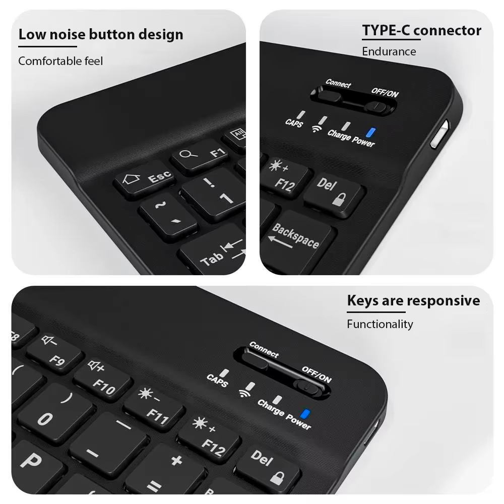 Bluetooth ワイヤレスキーボード携帯電話タブレットキ - Gaming Keyboard Mechanical Wireless のレビューと価格
