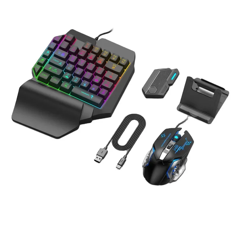 ゲーミングキーボードとマウスセット 4-in-1 ゲーミング - Gaming Keyboard 1 Hand のレビューと価格