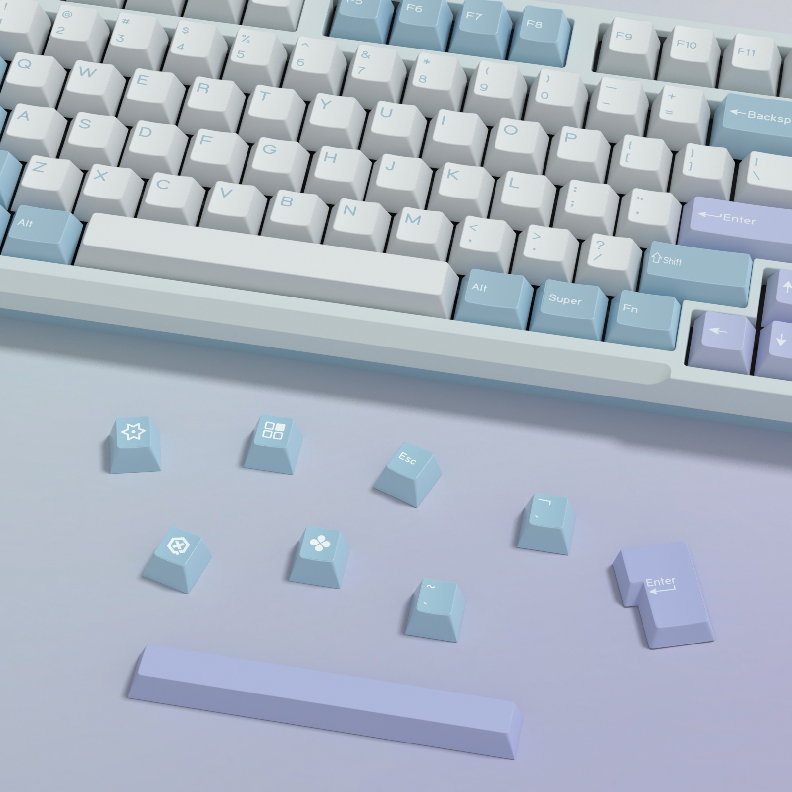 KBDiy GMK イリュージョンキーキャップチェリープロフ - Gaming Keyboard No Number Pad のレビューと価格
