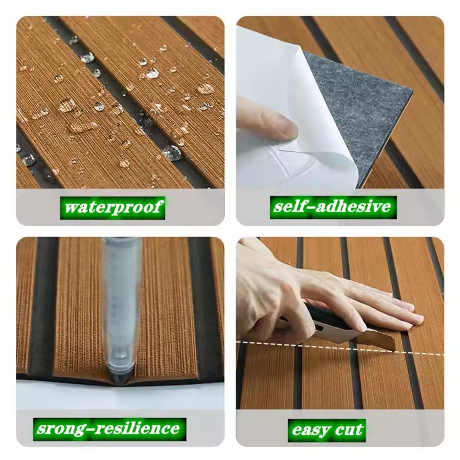 フェイクチークEVAフォームボートフローリングパッド自己粘着 - Pe Foam Sheet のレビューと価格
